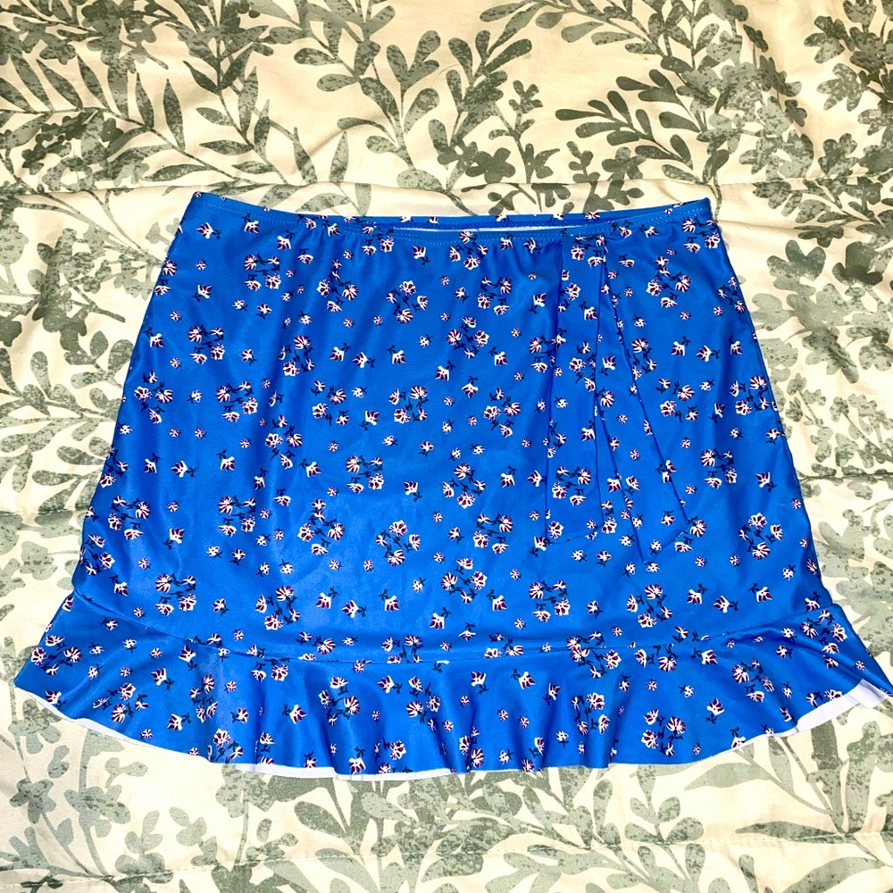 Blue Floral Mini Skirt 💙🦋